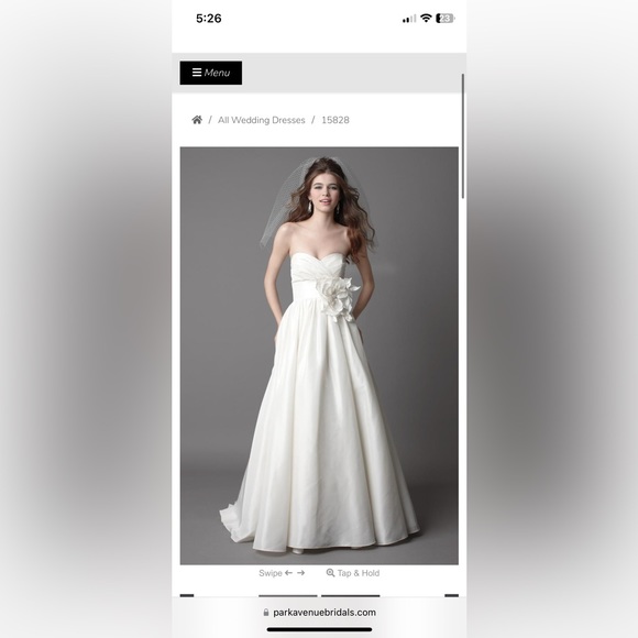 SOLD WToo by Watters Taffeta Wedding Gown - Picture 4 of 4